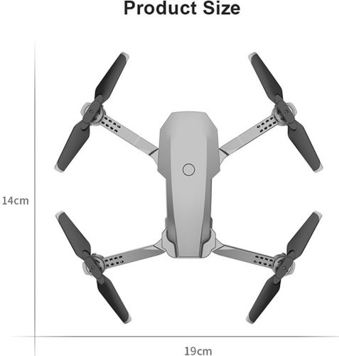 Професійний складаний квадрокоптер Rias Drone 2 E68 з Wi-fi камерою 720p і пультом ДУ, дрон коптер N18 wifi на радіокеруванні в кейсі Сірий
