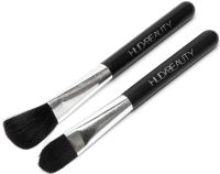 Набір кистей для макіяжу Huda Beauty 12 штук, Кисті для професійного макіяжу очей, губ і обличчя, пензлики в металевій коробці