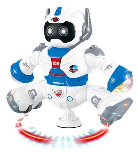 Танцюючий робот Dancing Robot Light and Music LZCZ 6678-5 з підсвічуванням для дітей, Дитячий світиться робот іграшка зі світлом на батарейках