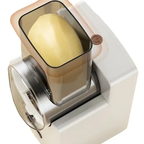 Багатофункціональна електрична овочерізка Vegetable cutter MLY-868A 3в1, кухонна слайсер терка для овочів з 3 насадками від мережі Біла