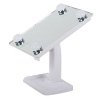 Настільне Косметичне дзеркало Cosmetie mirror 360 Rotation Angel з LED підсвічуванням для макіяжу, компактне прямокутне сенсорне дзеркало біле