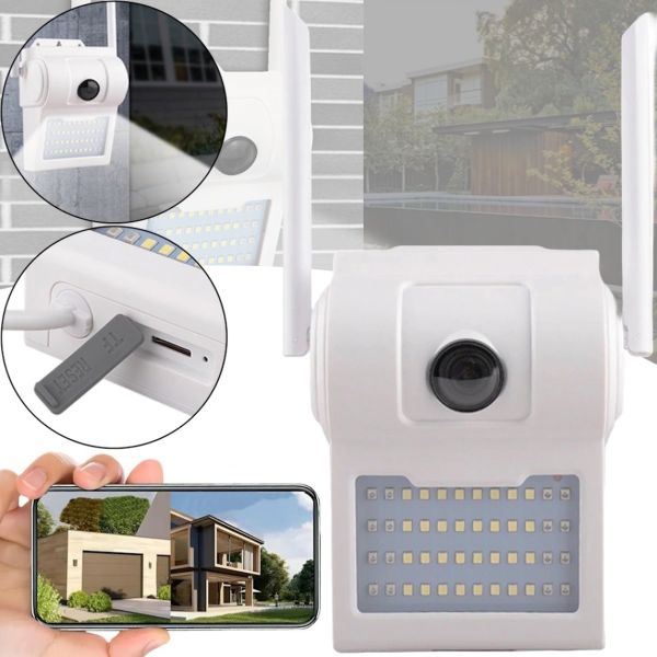 Вулична IP камера відеоспостереження UKC CAMERA D2 Wi-Fi 2mp з прожектором і віддаленим доступом, Камера інтерком iCSee з динаміком і мікрофоном Біла