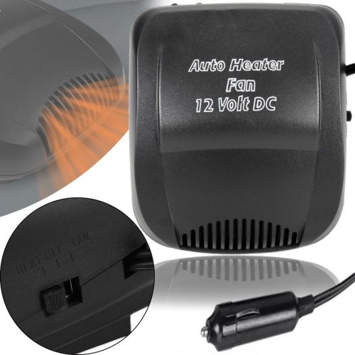 Автомобільний обігрівач салону від прикурювача Auto Heater HJ - 702 Fan 12 volt DC 150W авто дуйка, Тепловентилятор автодуйка 150Вт Чорний