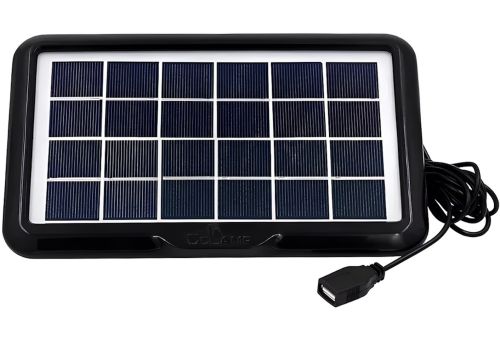 Сонячна панель Cclamp Solar Panel CL-639 4W 6V IP65 портативна батарея з мультикабелем USB для зарядки мобільних пристроїв від сонця 639CL