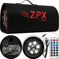 Автомобільний Активний Bluetooth сабвуфер бочка ZPX ZX-12SUB 1200W 12 " дюймів з вбудованим підсилювачем і пультом, Автомобільна колонка саб в машину