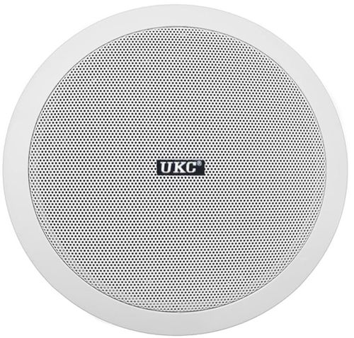 Стельові динаміки UKC CS-5500BM 6W водостійка стельова акустика стерео колонка для врізного монтажу в стелю CS 5500 5,5 " для дому Біла