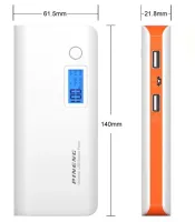 Портативное зарядное устройство PINENG PN-968 Power Bank 10000 mahс LCD дисплеем