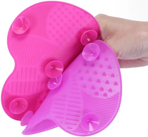 Силіконовий килимок для миття пензликів Brush Spa ручний багаторазовий засіб для очищення макіяжних і косметичних пензлів і щіток для макіяжу