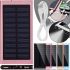 Портативний зарядний батарея Power Bank Solar Water Cube 20000 mAh з сонячною панеллю, зовнішній акумулятор повербанк USB 2,1 а 20000мАч з ліхтариком