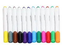 Волшебные маркеры для рисования на воде Floating Pen 12 шт, Детский развивающий набор маркеров для скетчинга фломастеры в кейсе Разноцветные