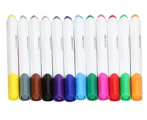 Волшебные маркеры для рисования на воде Floating Pen 12 шт, Детский развивающий набор маркеров для скетчинга фломастеры в кейсе Разноцветные