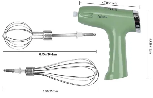 Акумуляторний міксер блендер Wireless Agitator WR - 111 1200 mAh з двома вінчиками і чашею, Ручний подрібнювач Baker 5 швидкостей від акумулятора