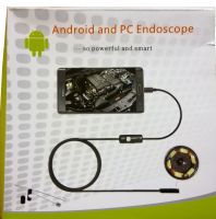 USB камера ендоскоп Android and PC Endoscope 7mm, гнучка камера ендоскопа 2.2 метра 7 мм з підсвічуванням, ендоскоп-камера для смартфона, ноутбука