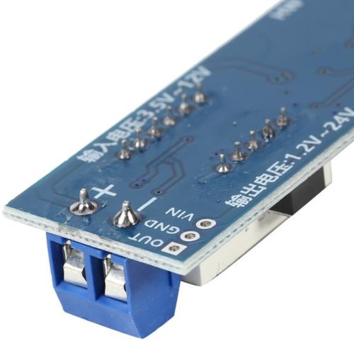 Универсальный понижающий повышающий преобразователь USB WX-6423 DC-DC 3.5-12V 1.2-24V Модуль преобразования напряжения 3.5-12В 1.2-24В с вольтметром