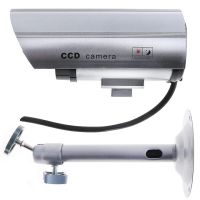 Вуличний муляж камери DUMMY IR CAMERA RR201 з миготливим світлодіодом, зовнішня камера обманка на батарейках, відеокамера-обманка з ІЧ-підсвічуванням