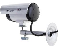 Вуличний муляж камери DUMMY IR CAMERA RR201 з миготливим світлодіодом, зовнішня камера обманка на батарейках, відеокамера-обманка з ІЧ-підсвічуванням