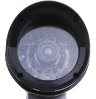 Вуличний муляж камери DUMMY IR CAMERA RR201 з миготливим світлодіодом, зовнішня камера обманка на батарейках, відеокамера-обманка з ІЧ-підсвічуванням
