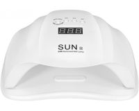 Професійна лампа UV/LED SUN X 54W для манікюру і педикюру з таймером, апарат для полімеризації і сушіння гель лаку і гелю для нігтів Білий