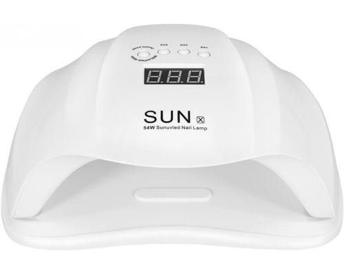 Професійна лампа UV/LED SUN X 54W для манікюру і педикюру з таймером, апарат для полімеризації і сушіння гель лаку і гелю для нігтів Білий