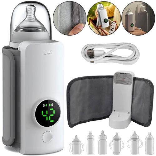 Підігрівач для дитячих пляшечок Milk Shaker LY-872 нагрівач термочохол 6 режимів до +55 грілка для молока і води з підтримкою температури