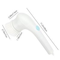 Электрическая беспроводная щетка Electric Cleaning Brush для мытья и уборки 5 в 1 Многофункциональная аккумуляторная USB щетка с насадками для чистки
