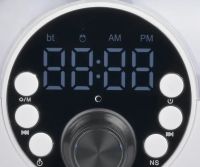 Настільна смарт колонка проектор RGB Starry Sky BT-2203 з диско кулею і бездротовою зарядкою акумуляторний Bluetooth нічник з підсвічуванням ZQS2226