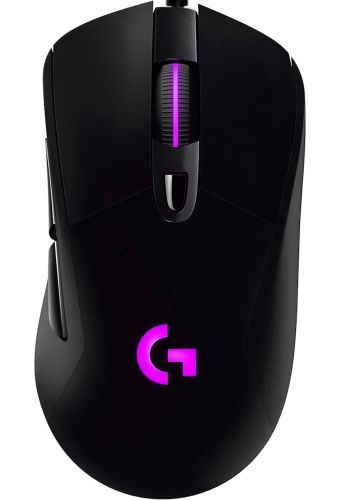 Ігрова комп'ютерна миша Logitech G403 Gaming Mouse дротова USB геймерська мишка з RGB підсвічуванням для ПК комп'ютера і ноутбука G-403 Чорна