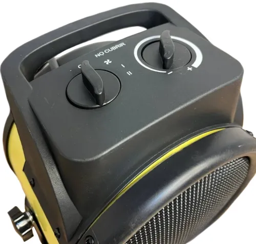 Теплова гармата Grunfeld GG1506-2 3000W 3 режими до 280 м3/год, Електричний підлоговий обігрівач тепловентилятор NF-002 3кВт від мережі Жовтий