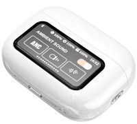 Бездротові вакуумні навушники TWS AirPods A9 PRO 2 Bluetooth в кейсі з сенсорним дисплеєм, навушники-гарнітура Вкладиші блютуз з шумозаглушенням