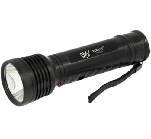 Ручний акумуляторний ліхтарик X-Balog BL YW-037 3W з гнучкою LED лампою і сонячною панеллю Туристичний ліхтар Power Bank Yawang для кемпінгу Чорний