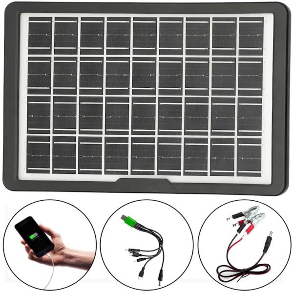 Портативна сонячна панель для зарядки мобільних пристроїв 15W, з Multi USB портом CL-1615 Solar Panel зарядка від сонця для повербанка телефону