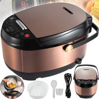 Електрична мультиварка RAF R.0100 Multi PRO на 5 л 10 програм 900W пароварка з фритюрницею, LED дисплеєм, таймером і антипригарним покриттям