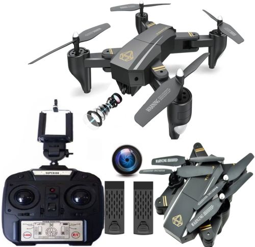 Квадрокоптер складаний професійний D5HW DRONE s9 Phantom Pro з WIFI камерою, Дрон з підсвічуванням на акумуляторі Коптер на радіокеруванні 4 DRC V4