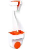 Настенный держатель для фена и душа Hair Dryer Holder Hands Free подвесное вращающиеся крепление органайзер с подставкой для ванных принадлежностей
