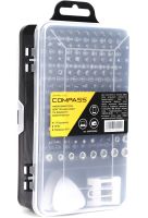 Набір прецизійних викруток і Біт Compass CP-PK-115 15 в 1 комплект ручних інструментів для ремонту електроніки і точкових робіт з насадками в кейсі