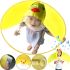 Детский непроникаемый дождевик зонтик Baby Rain Coat YM501 Утка Ветрозащитное пончо плащ для защиты от ветра и дождя для детей уточка Желтый