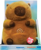 Інтерактивна дихаюча капібара Snuggle Pulse CapyBuddy 30 см м'яка плюшева іграшка, музичний нічник на батарейках для сну новонароджених дітей