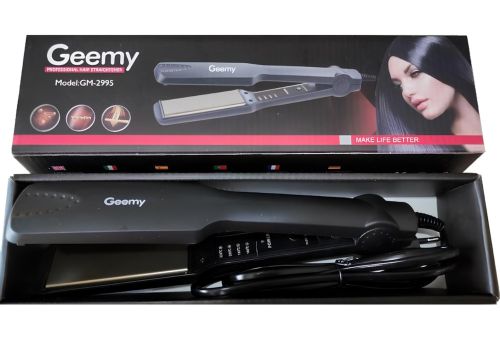Утюжок випрямляч GEMEI GM-2995 45W керамічна плойка для вирівнювання і укладання волосся, прилад щипці з швидким нагріванням і індикатором Gemmy
