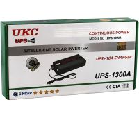 Автомобільний перетворювач інвертор UKC UPS-1300A 12V-220V 1300W автоперетворювач напруги із зарядним від мережі та акумулятора 12В 220В