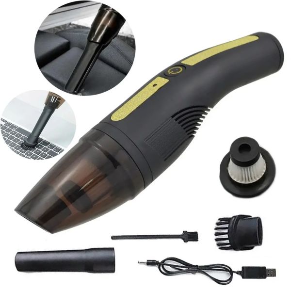 Бездротовий автомобільний пилосос Car Vacuum Cleaner HY05 12V, Ручний акумуляторний пилосос для авто, автопилосос для салону машини на акумуляторі