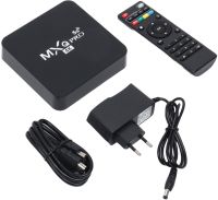 Цифрова смарт ТВ приставка для телевізора з пультом Ultra MXQ PRO 4K 4GB/32GB, Медіаплеєр Android 11.1 5G TV з вбудованим WiFi модулем Чорна
