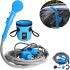 Автомобільний портативний душ Washing Spray With Bucket 12V на 20л, Похідний душ від прикурювача Автомийка для відпочинку на природі і миття машини
