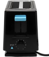Електричний тостер Bitek BT-263 Black 1000W кухонний горизонтальний електротостер на 2 тости для хліба зі знімним піддоном 2 Slice TOASTER Чорний