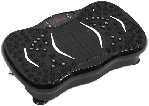 Тренувальна віброплатформа Vibration Platform TSVP1 до 150 кг вібраційний тренажер для зниження ваги, схуднення з еспандерами дисплеєм Bluetooth