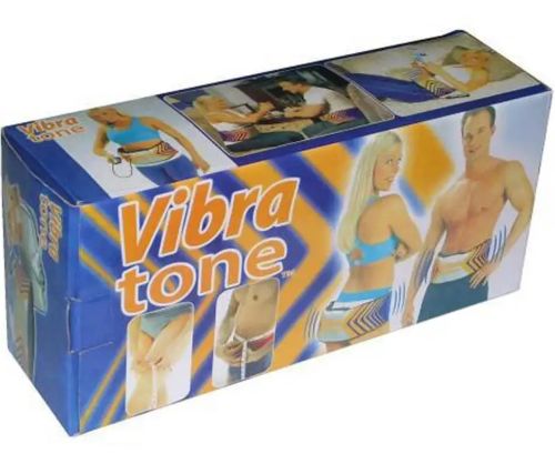 Массажный пояс для похудения Vibra Tone 12W электрический пояс-массажер для живота, боков и бёдер, антицеллюлитный вибромассажер с пультом управления