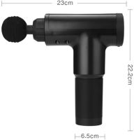 Мышечный массажер пистолет Fascial Gun FH-320 Black для тела, портативный ручной ударный массажер-пистолет KH-320 YX-908 Черный 