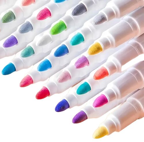Професійний набір скетч маркерів Creative Acrylic Marker 12 шт для малювання у відрі, акрилові маркери фломастери лінери 12шт AND635-12 кольорів