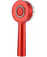 Бездротова масажна гребінець Scalp Massager Comb YKD - 123b для укладання і завивки волосся акумуляторна щітка з дозатором для масажу голови Червона