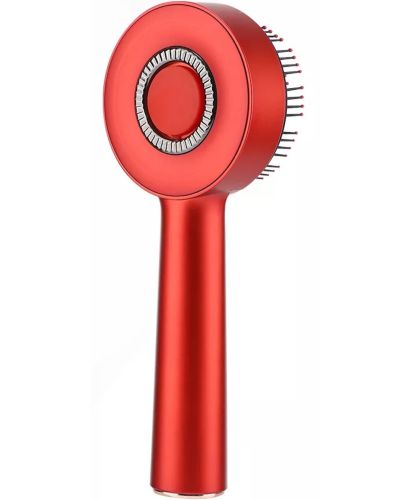 Бездротова масажна гребінець Scalp Massager Comb YKD - 123b для укладання і завивки волосся акумуляторна щітка з дозатором для масажу голови Червона