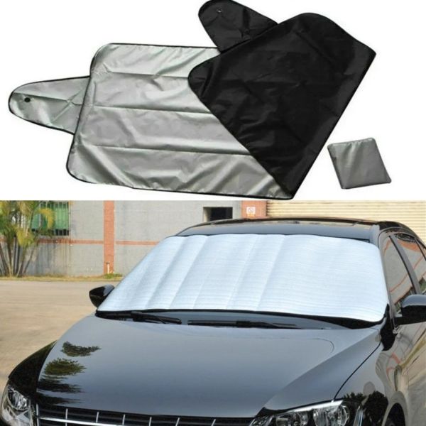 Двостороння накидка чохол на лобове скло автомобіля Winter Windshield Cover 150х70 см від снігу, сонця і льоду, автомобільний чохол від замерзання